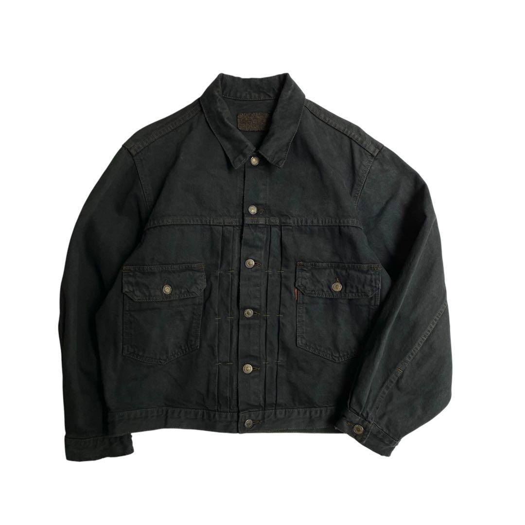 【LEVI'S】80sリーバイス 2nd オレンジタブ ブラックデニムジャケット