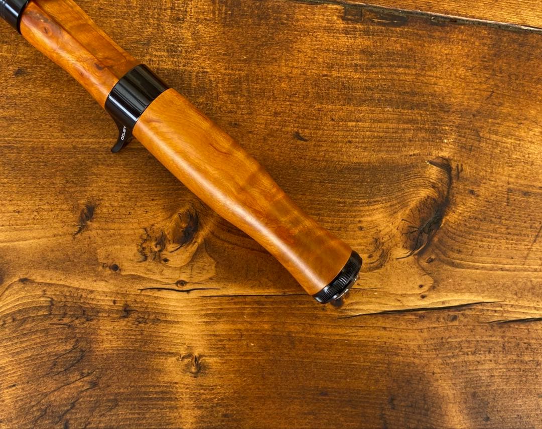 ウッドリールシート　ウッドグリップ　ロッドビルディング　トラウト　フェルール