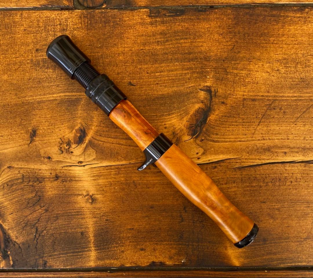 ウッドリールシート　ウッドグリップ　ロッドビルディング　トラウト　フェルール