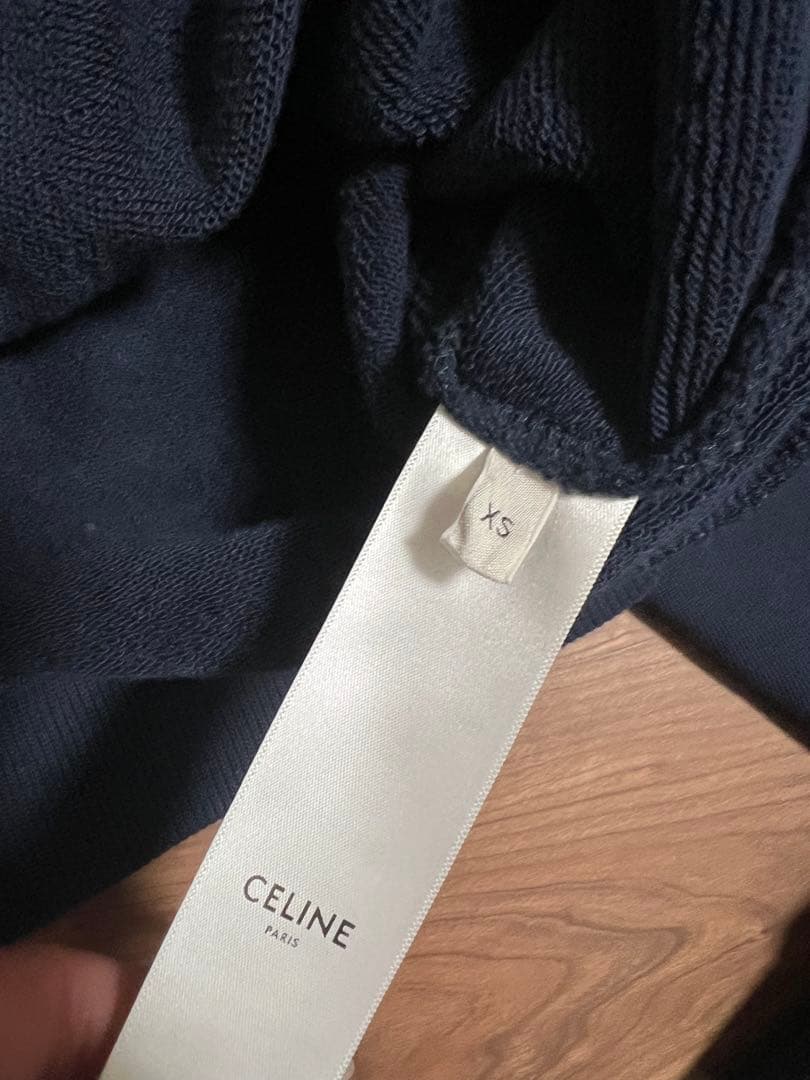 最終値下げ　セリーヌ　CELINE PARIS ネイビー スウェット XS