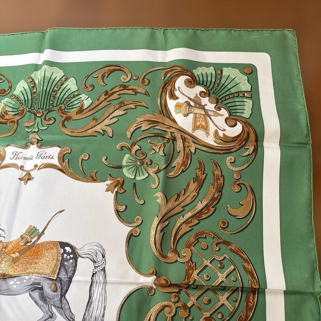【新品・未使用】エルメス スカーフ カレ90 トルコの馬 Cheval Turc