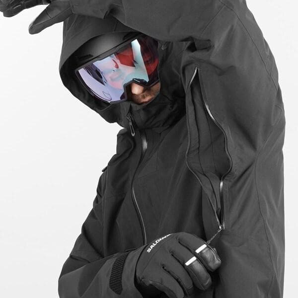 新品 サロモン CHARGER 2レイヤー ジャケットLC2305100 黒 S