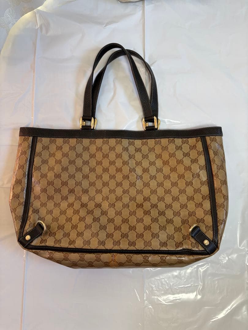 Gucci トートバッグ ベージュ/ブラウン キャンバス