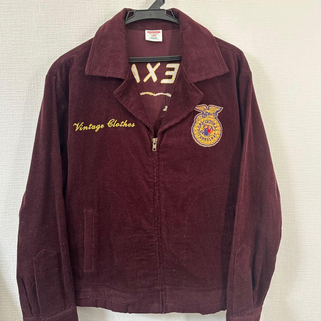 ffa FFA ffaジャケット アメカジ コーデュロイジャケット 赤 美品