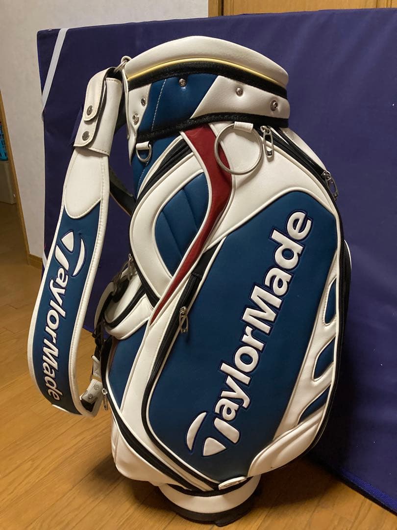 TaylorMade キャディバッグ 青/白/赤