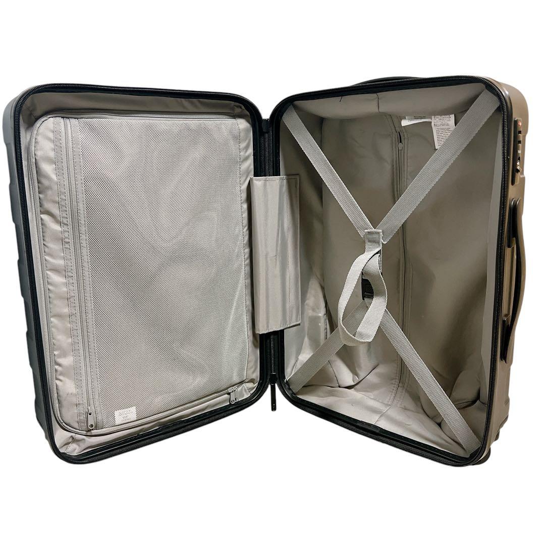 無印良品 キャリーケース スーツケース 36L グレー 鍵２本 ロック機能