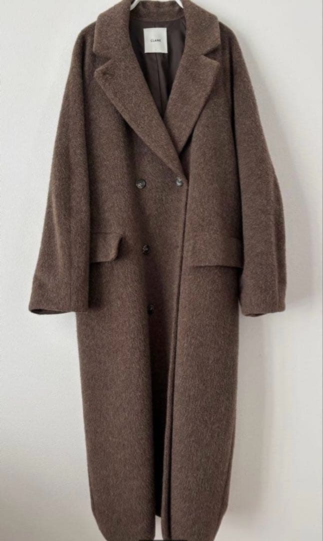 ジャケット・アウター 23AW CLANE DOUBLE WOOL LONG COAT