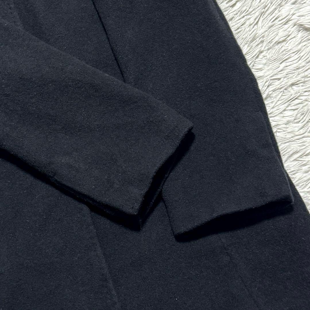 ユニクロ+j カシミヤブレンド チェスターコート XLサイズ ブラック 良品