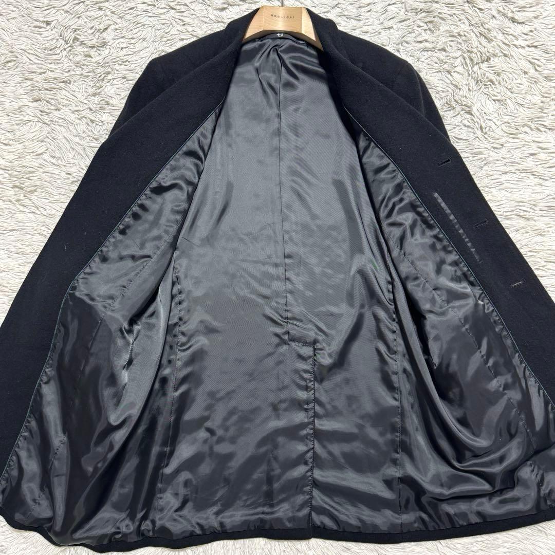 ユニクロ+j カシミヤブレンド チェスターコート XLサイズ ブラック 良品