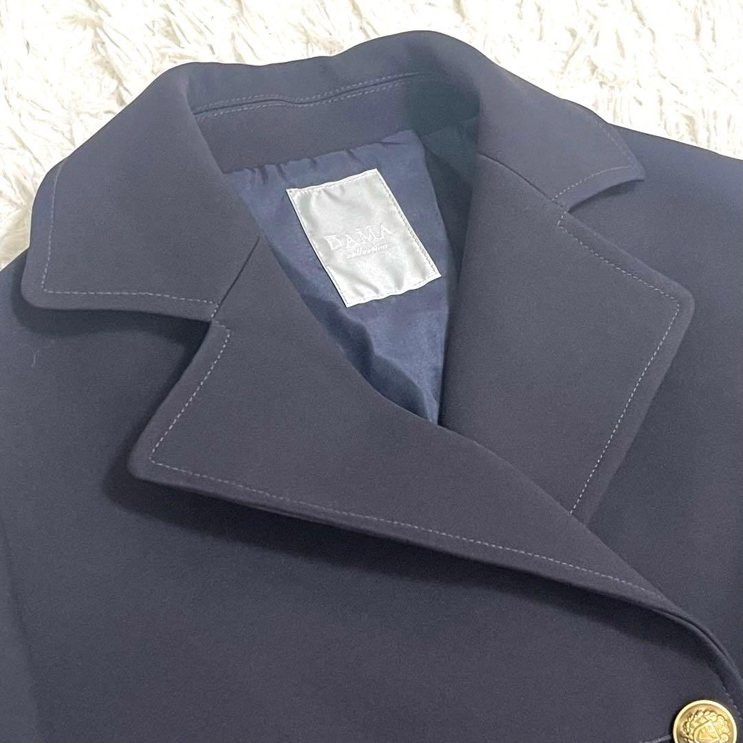 美品✨ダーマコレクション ダブルジャケット 金ボタン 紺ブレ テーラード