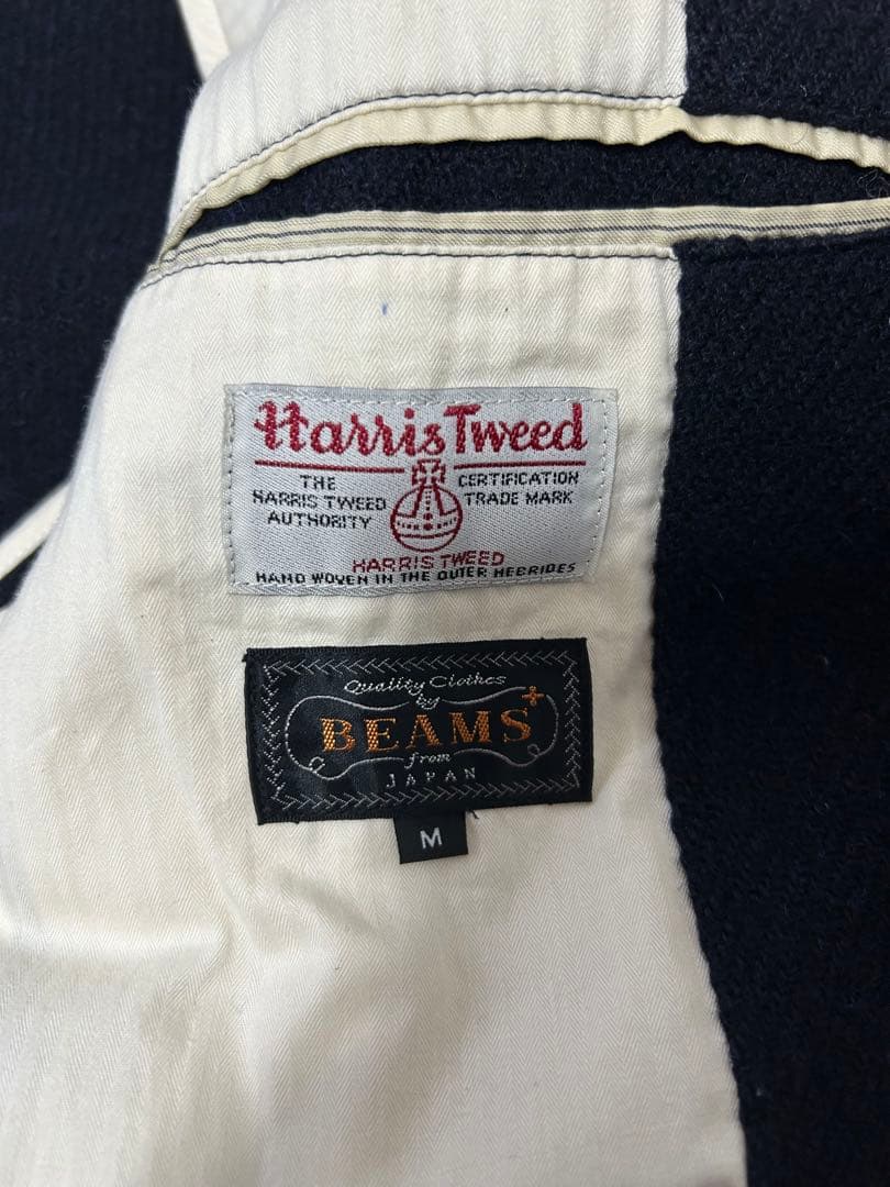 ビームスプラス／ハリスツイード テーラードジャケット