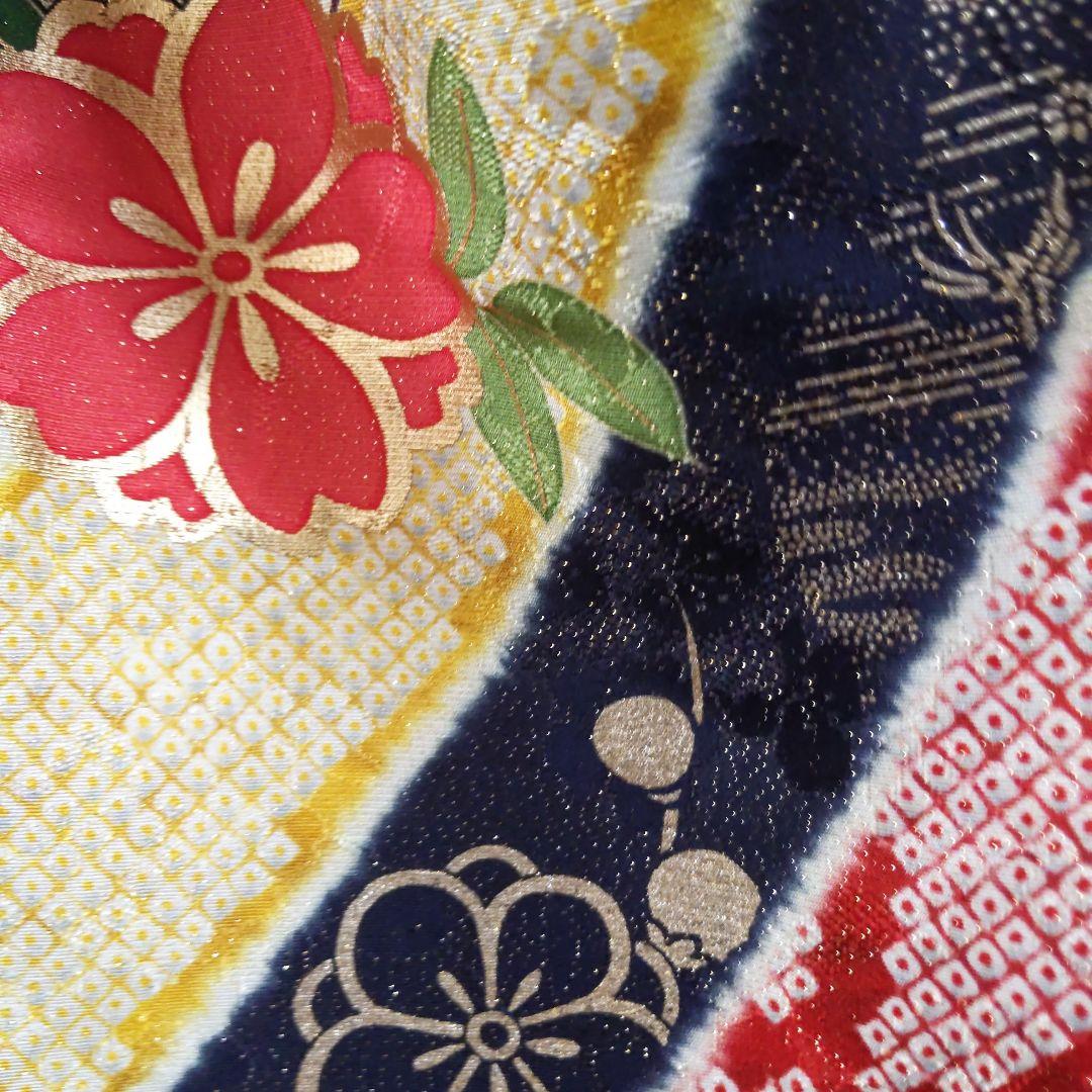 457❤迎春❤ 金通し　古典柄　正絹振袖8点フルセット　成人式卒業式謝恩会結婚式