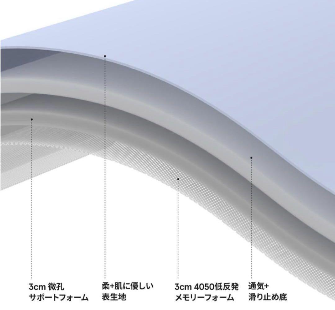 ✨新品✨ マットレス 敷布団 厚さ6cm 三つ折り 2層タイプ 低反発 シングル