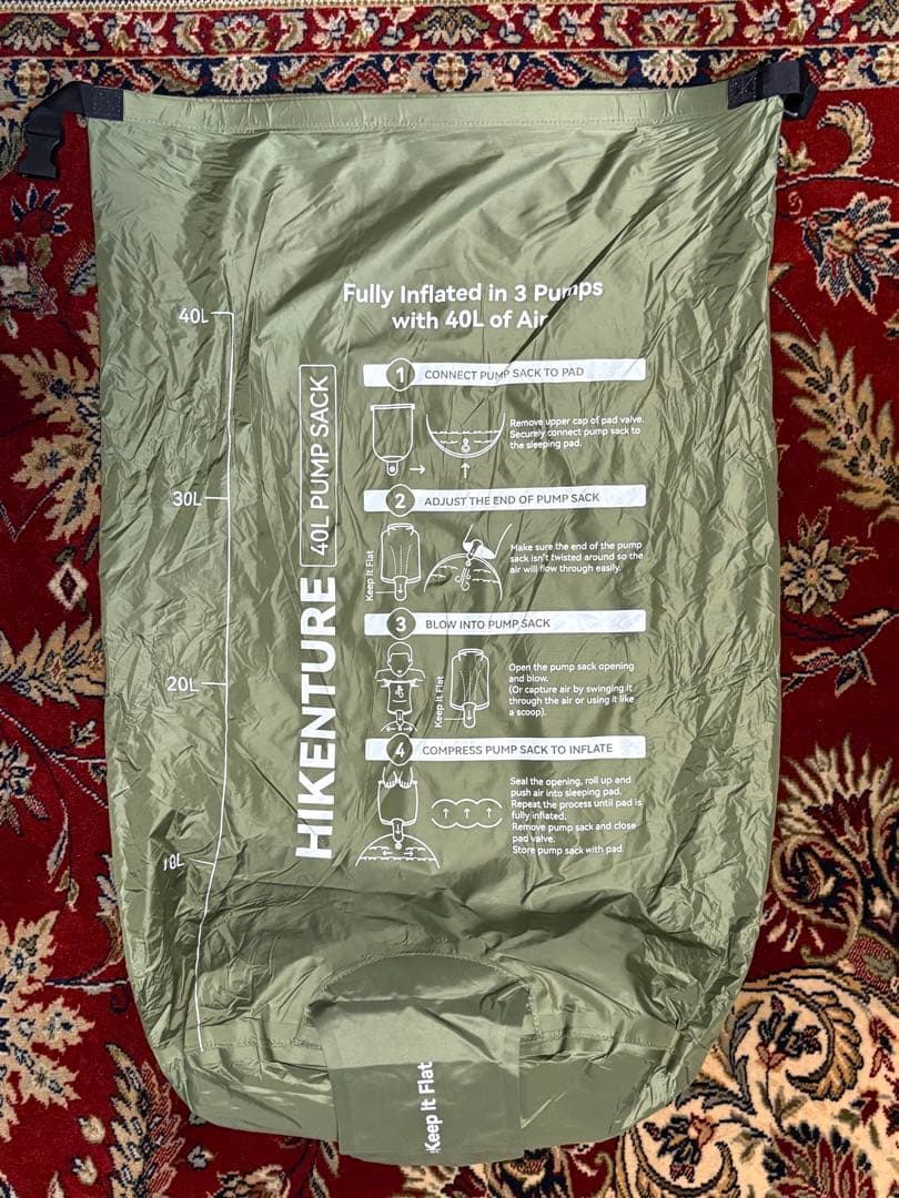 Hikenture R値6.2 エアーマット　登山、キャンプに最適な快眠マット