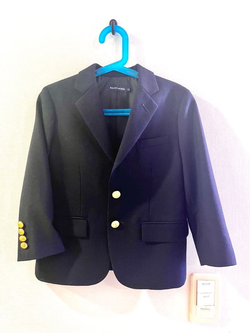 ラルフローレン 110上下セット金ボタン紺ブレ 七五三