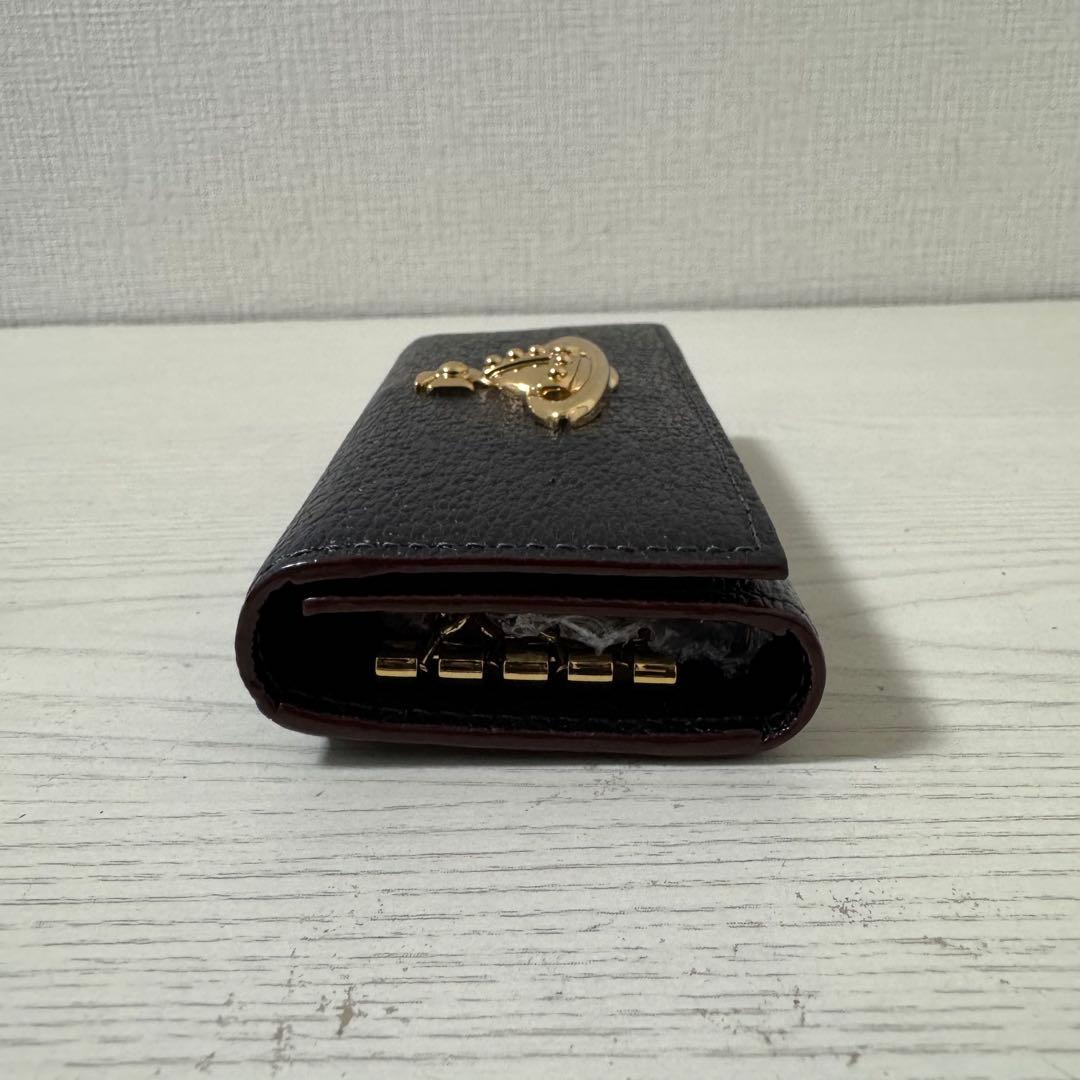 【新品同様】ヴィヴィアンウエストウッド レザー 4連 キーケース オーブ 黒