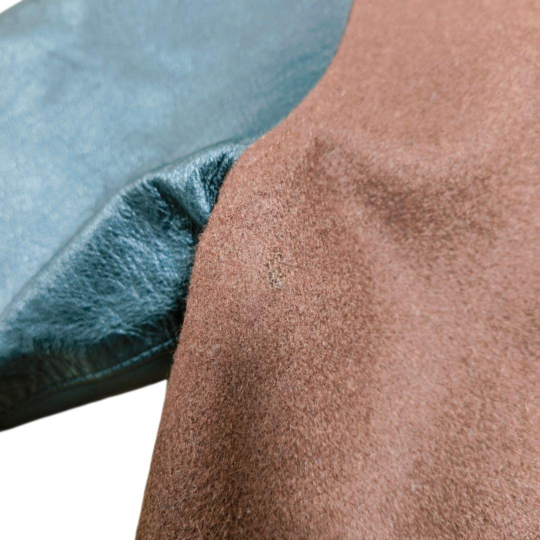 希少✨️VAN JACKET ヴァンヂャケット スタジャン 茶×黒 袖レザー M