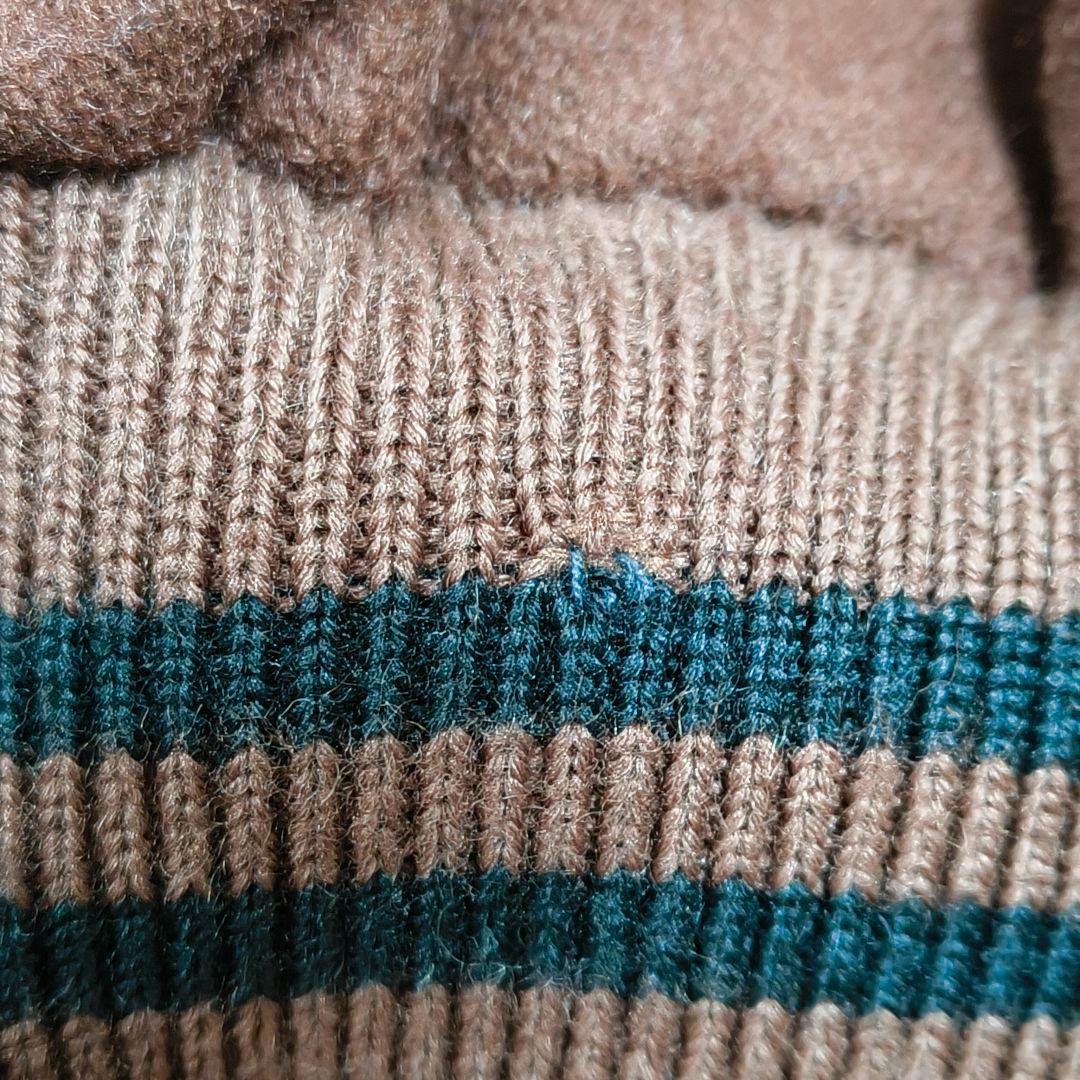 希少✨️VAN JACKET ヴァンヂャケット スタジャン 茶×黒 袖レザー M