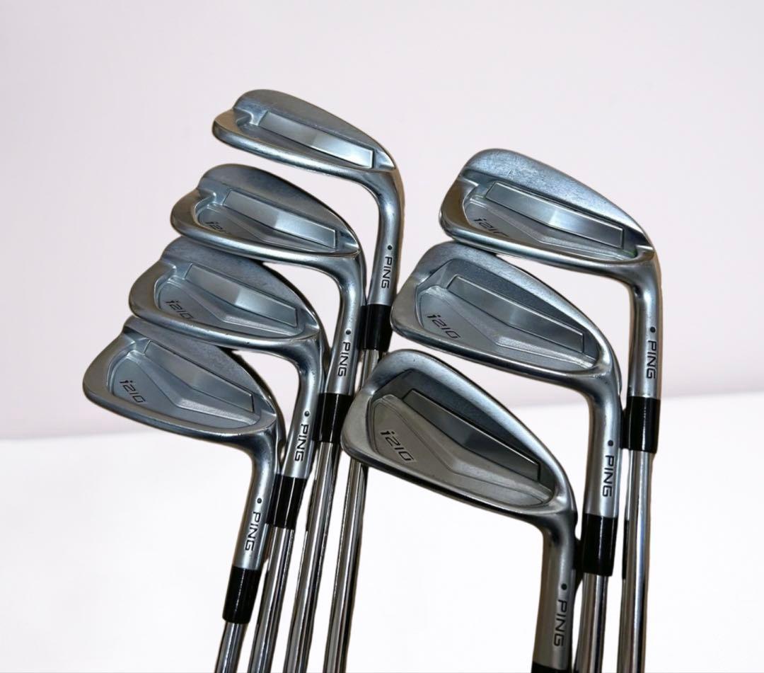 PING i210 アイアン 5〜U 7本セット 黒ドット モーダス105S