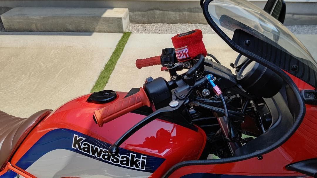 CBX純正タイプ ハンドル 黒＋延長キット③/ GPZ400F用