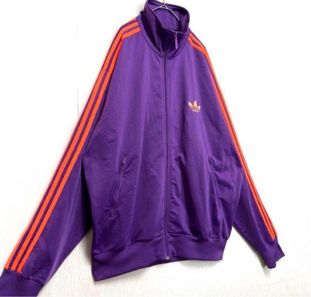 【希少カラー‼️】adidasファイヤーバード トラックジャケット 紫 M 古着