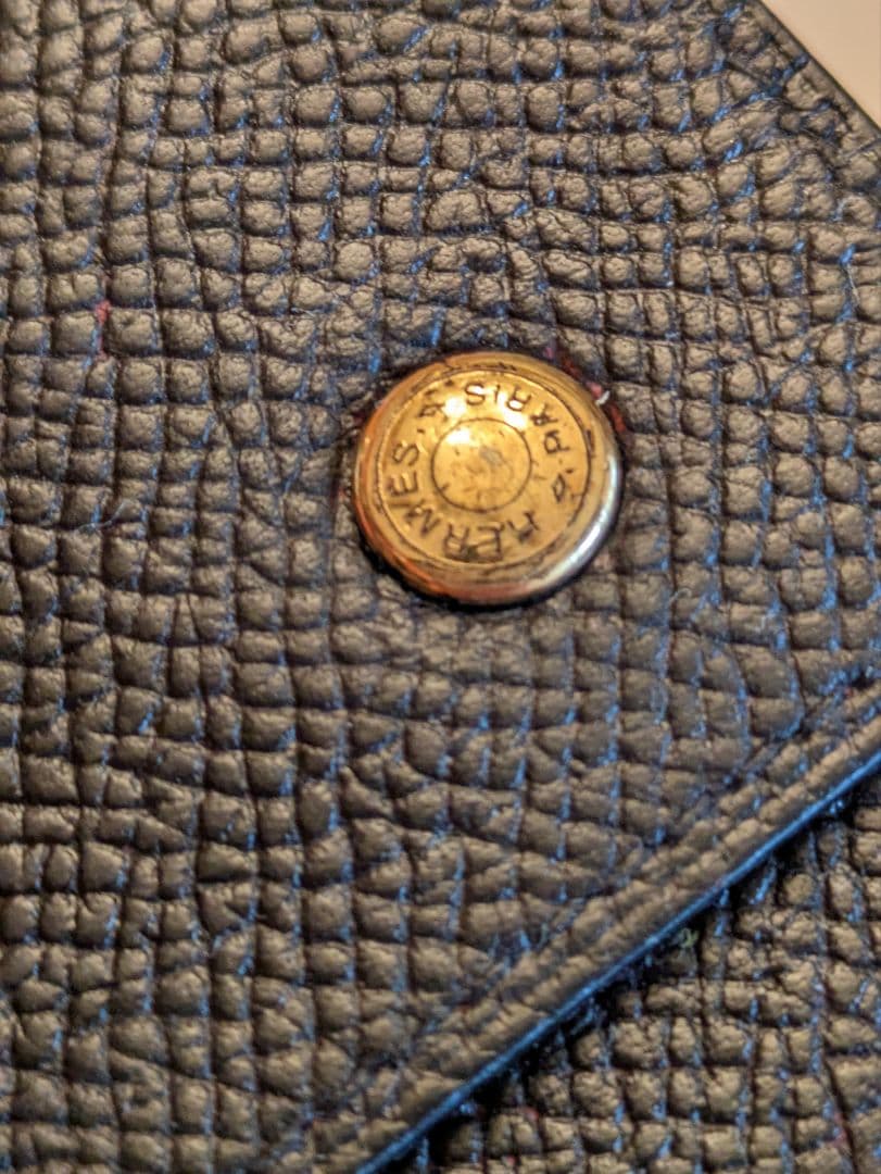 HERMES セリエキーケース　ゴールド金具　黒×赤　□L刻印　直営店購入