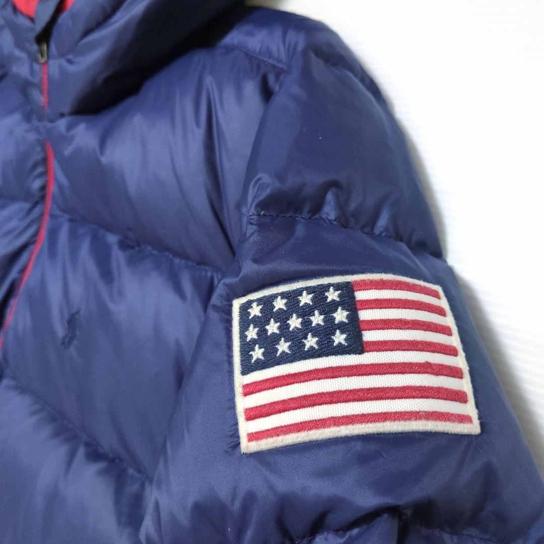 ポロラルフローレン♪　フード付きダウンジャケット　170　レディースM~L相当