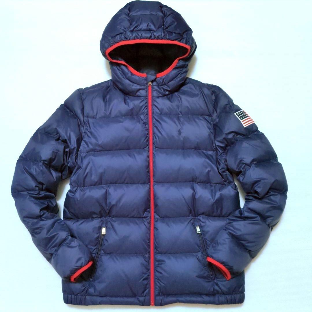 ポロラルフローレン♪　フード付きダウンジャケット　170　レディースM~L相当