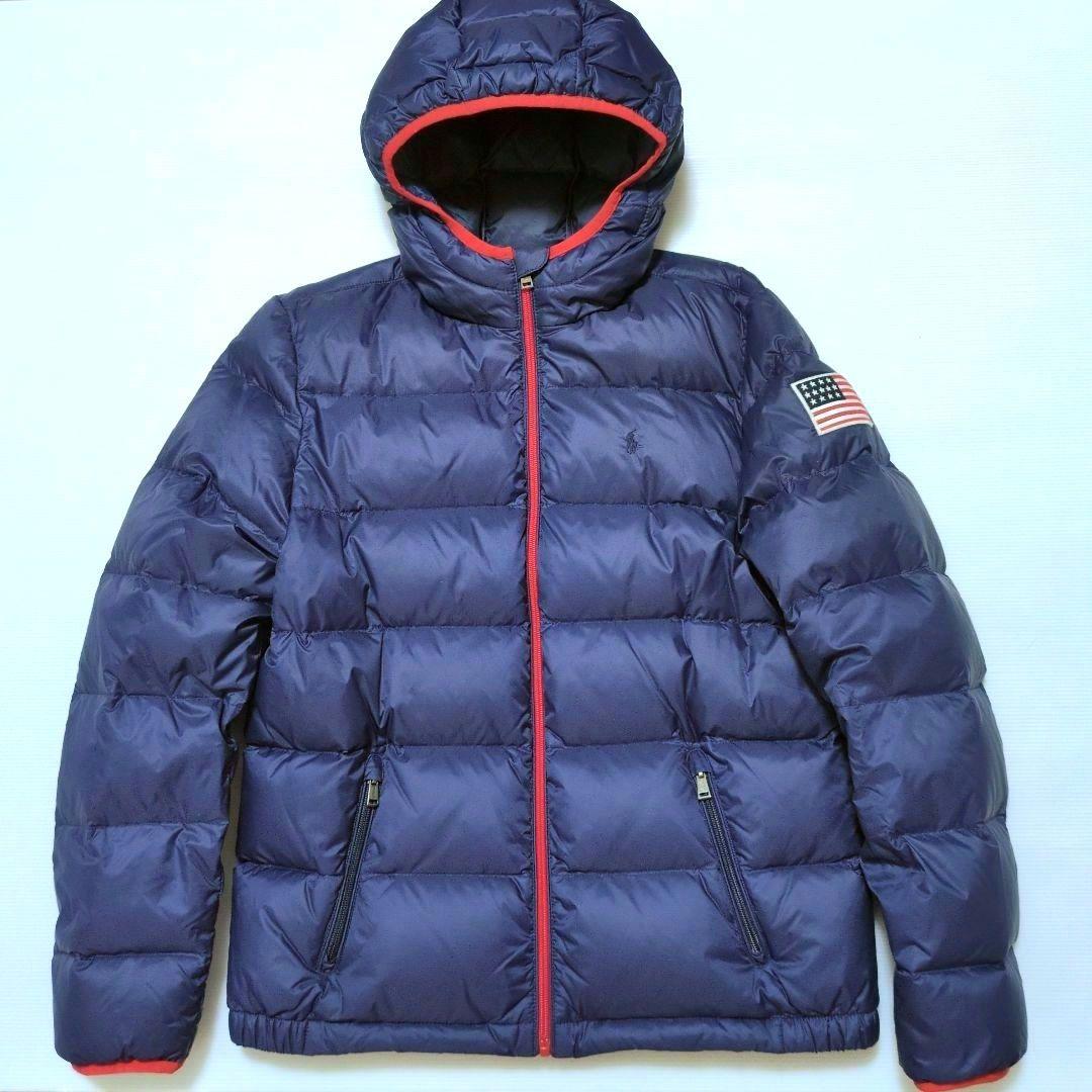 ポロラルフローレン♪　フード付きダウンジャケット　170　レディースM~L相当
