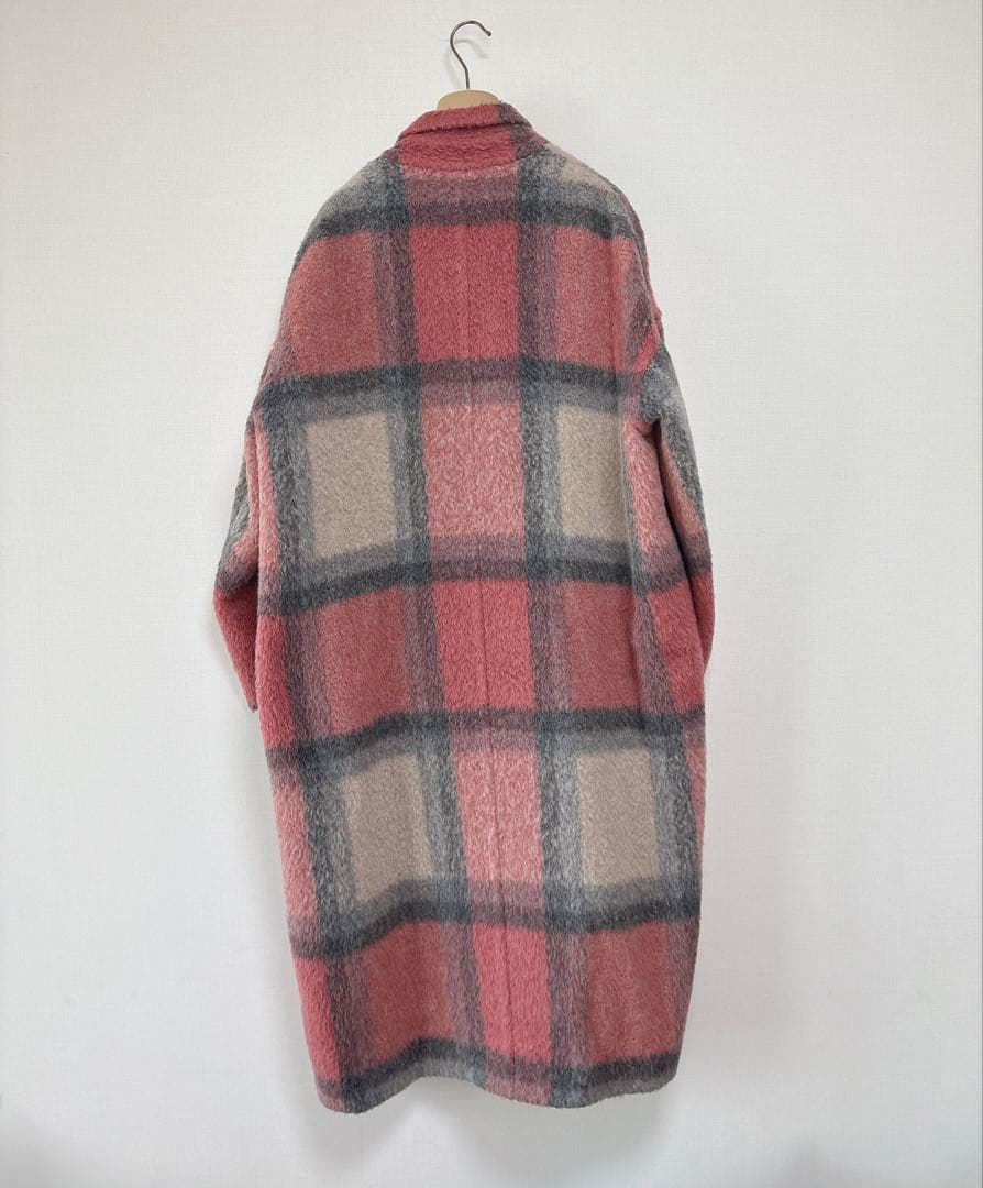 大草直子さん着用 TOMORROWLAND.B アルパカチェックコクーンコート
