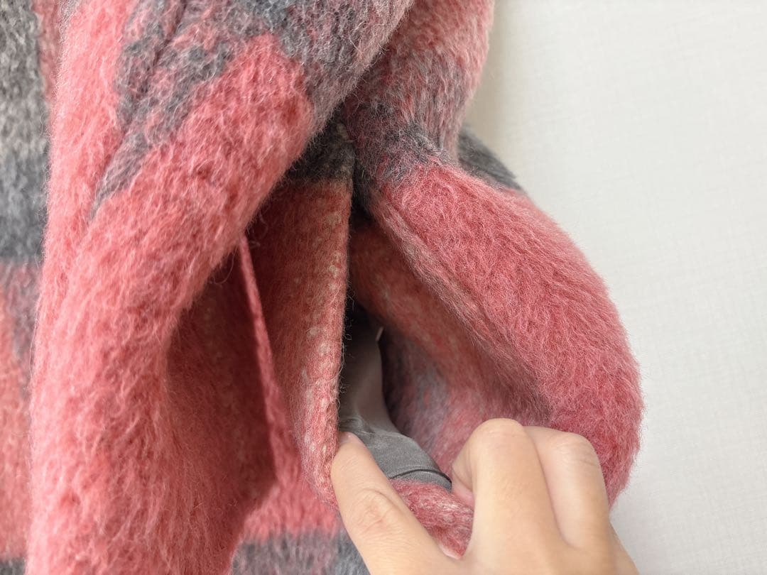 大草直子さん着用 TOMORROWLAND.B アルパカチェックコクーンコート