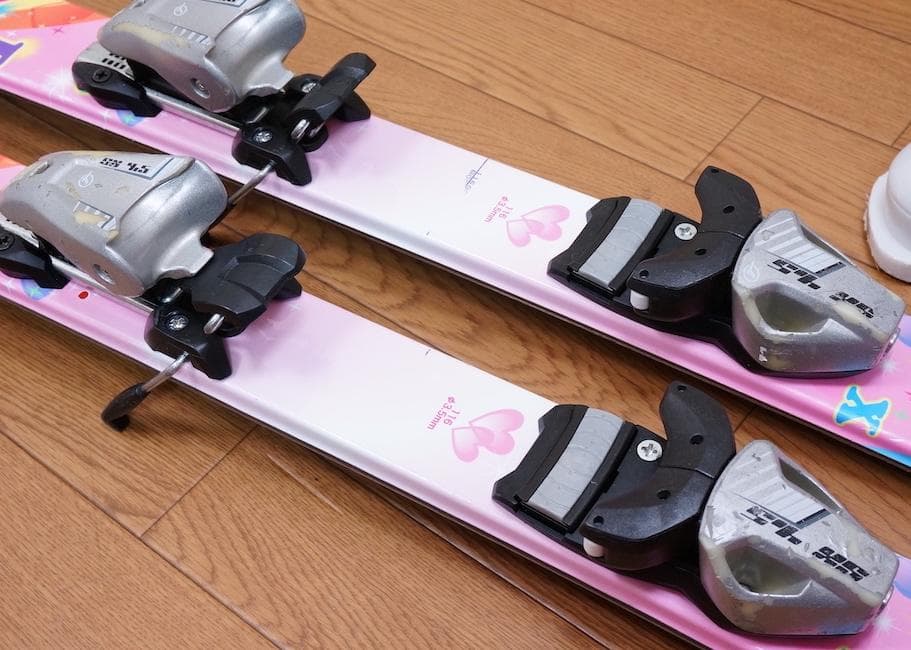 メンテ済 116cm 靴20cm KAZAMA スキーセット 訳あり (120)