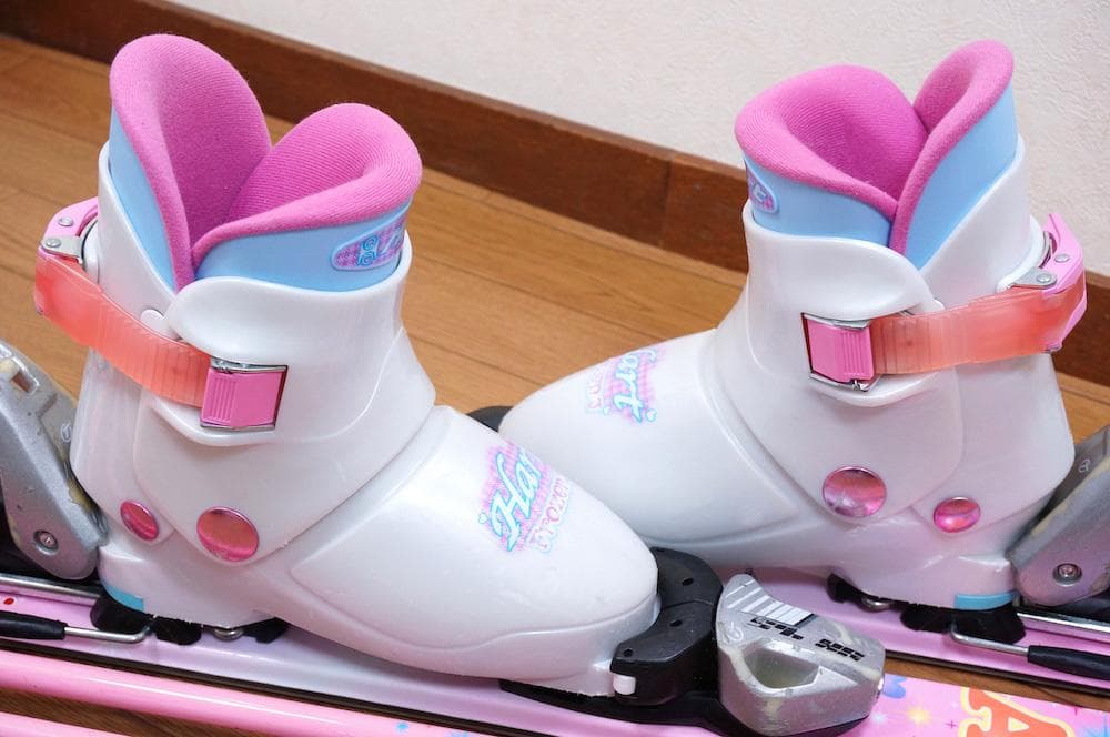 メンテ済 116cm 靴20cm KAZAMA スキーセット 訳あり (120)