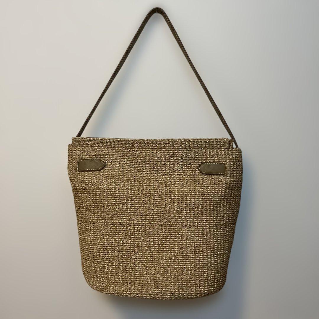 SEA グレージュ かごバッグ ショルダーバッグ　SEA rie