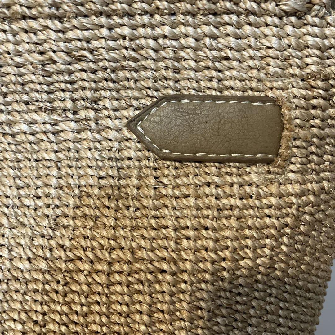 SEA グレージュ かごバッグ ショルダーバッグ　SEA rie