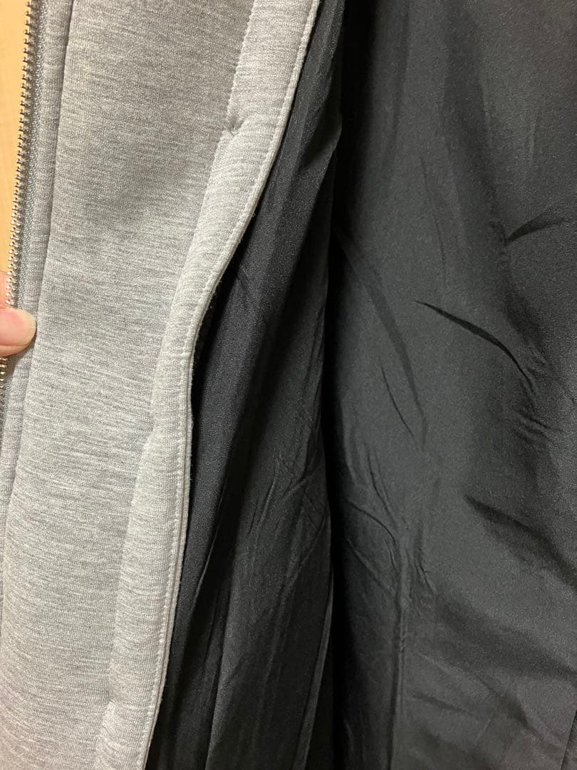 ZARA コントラストフードコート　グレー　S 新品未使用タグ付き