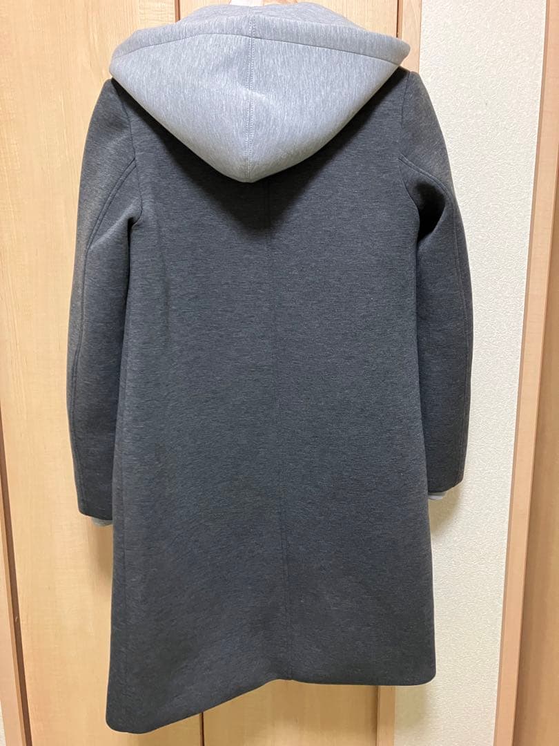 ZARA コントラストフードコート　グレー　S 新品未使用タグ付き
