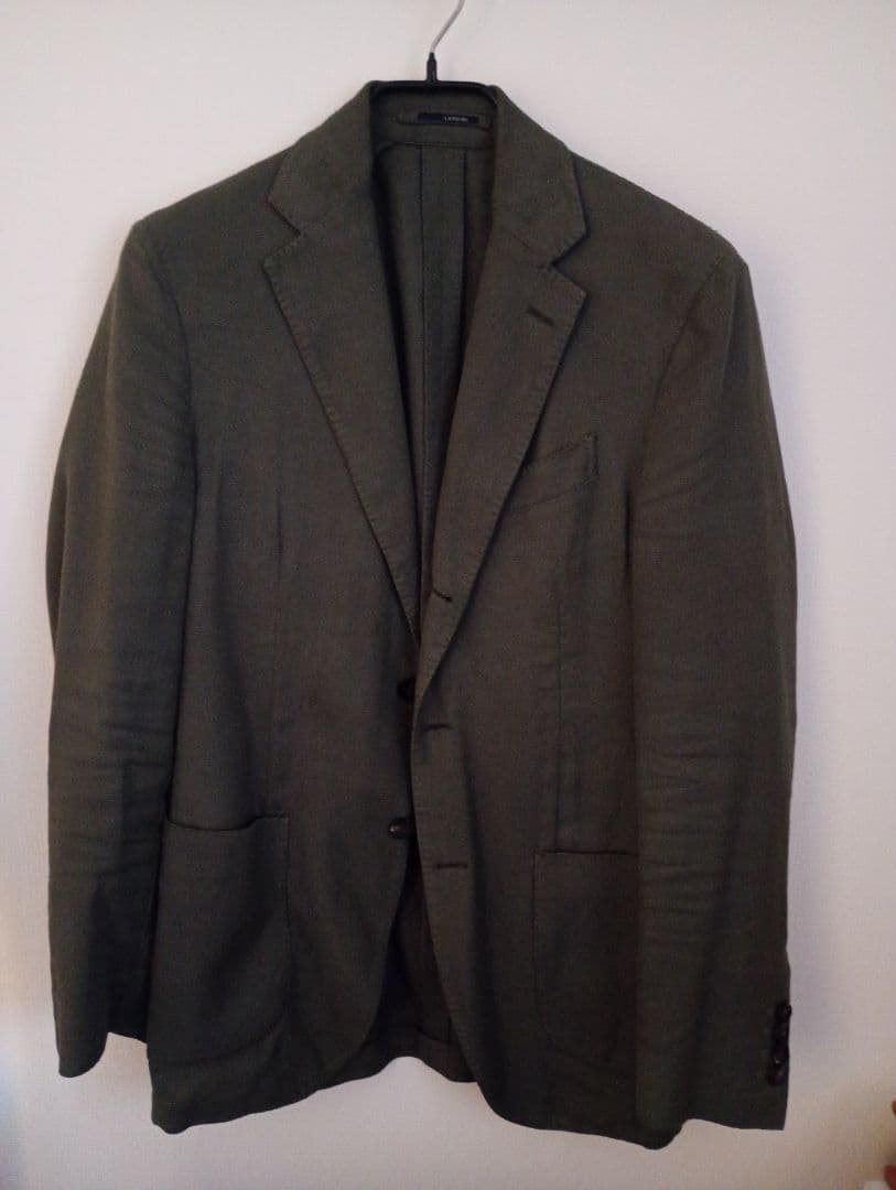 【最終値下げ】ラルディーニ　ジャケット　オリーブカーキ　コットン通年素材