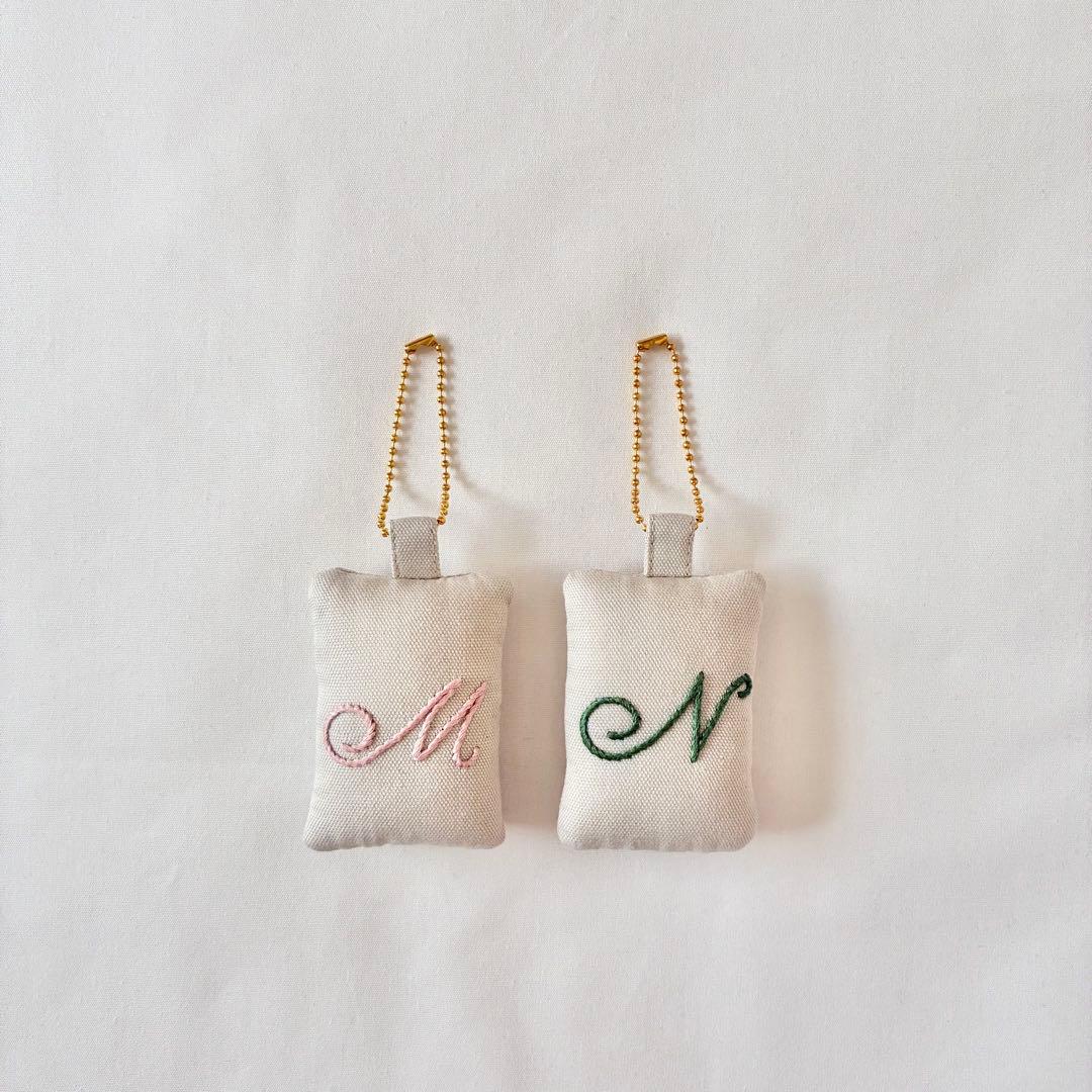 Mallow　バイオリン　手刺繍　レッスンバッグ　マスコットキー　親子