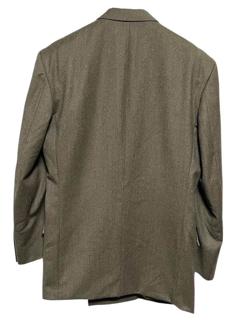 レア　90sヴィンテージ　ダブルスーツセットアップ　カーキ　サイズM