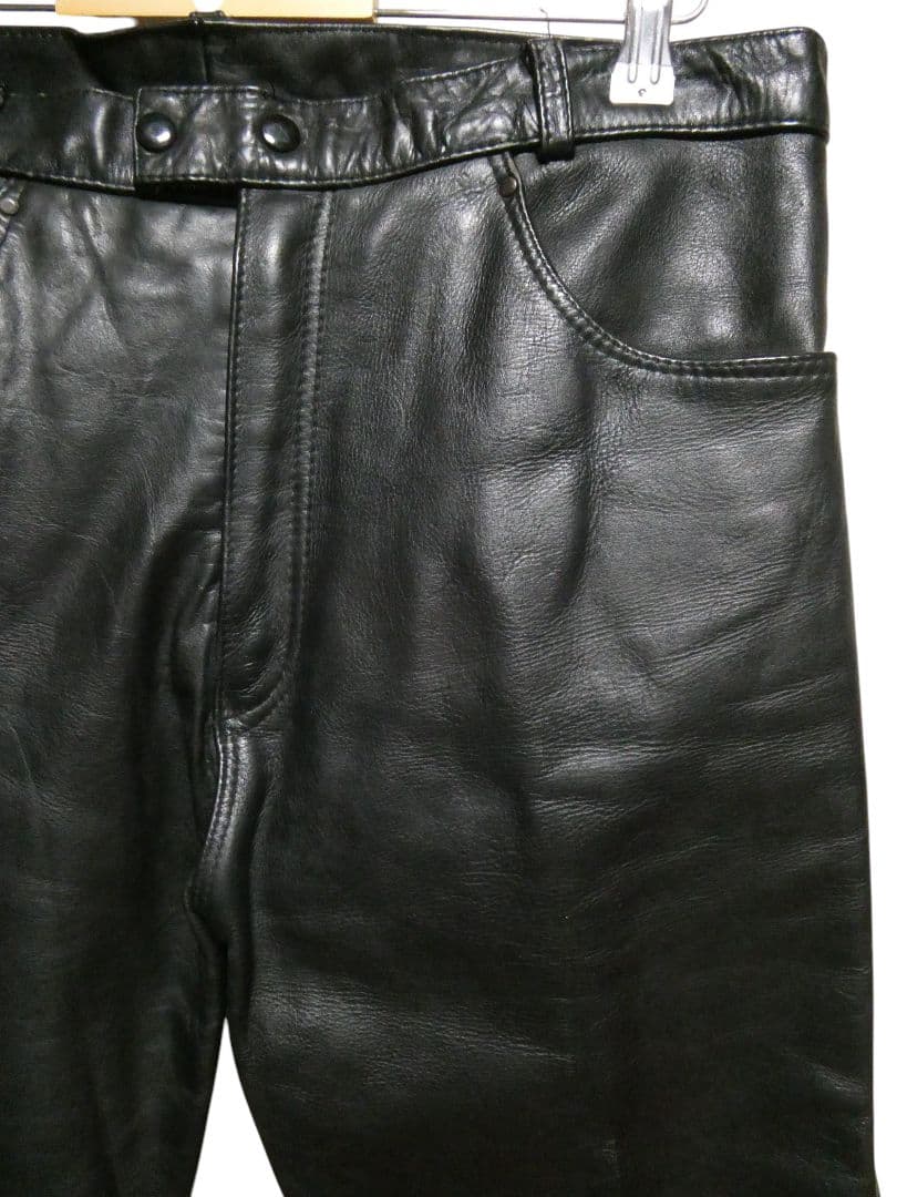 ※専用！本場アメリカ製！美品！VANGUARDレザーストレートパンツW34
