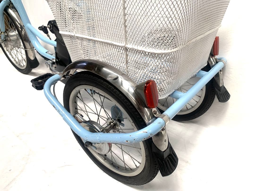 【即乘】送料無料 電動アシスト三輪自転車 5.8Ah 20-16インチ動作確認済