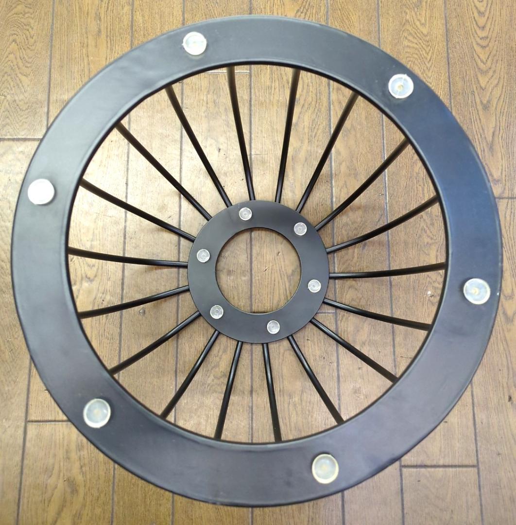 〈即購入可〉ドリームベッド サイドテーブル ガラステーブル ブラック アイアン