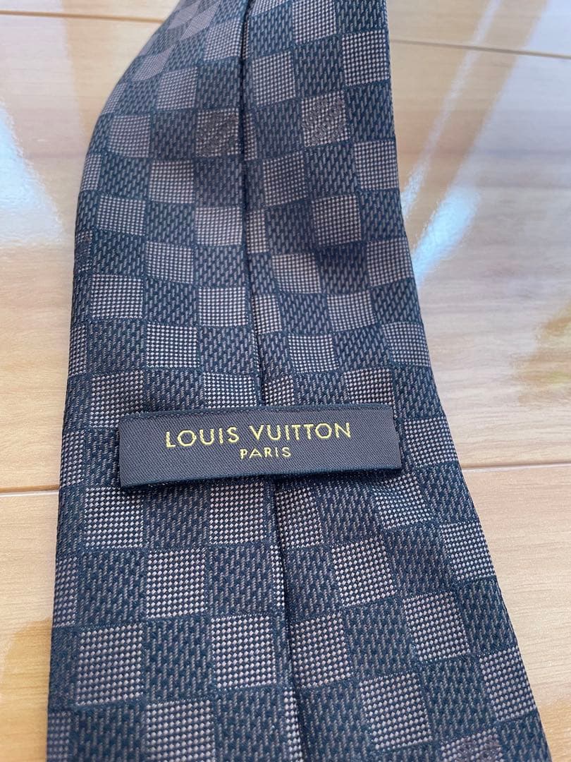 Louis Vuitton ルイヴィトン ダミエ ネクタイ 定番ブラウン