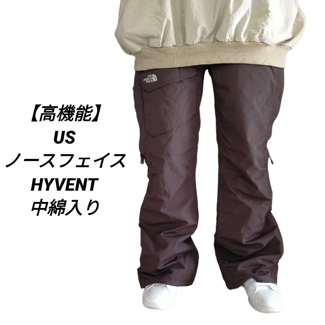 【高機能】US ノースフェイス HYVENT スノーボード 茶 パンツ