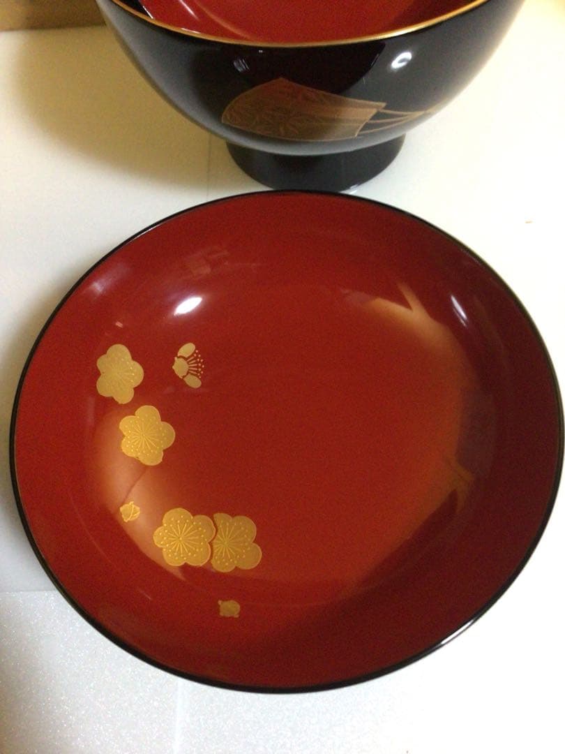 輪島塗 豪華蒔絵 祝椀 ４客セット 共箱付き