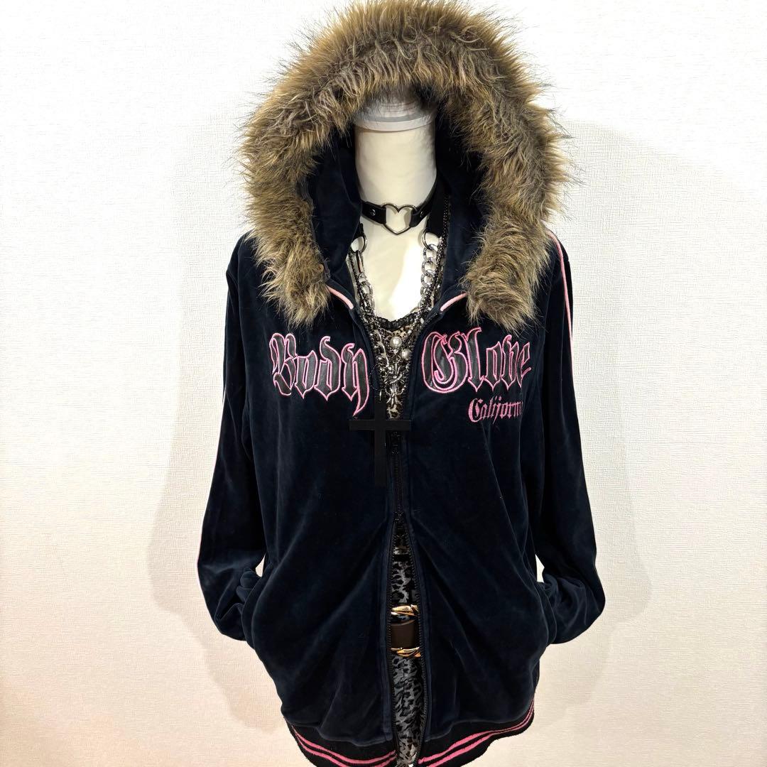 平成ギャル　ファーパーカー　y2k グランジ　姫ギャル　マクブリング　ベロア