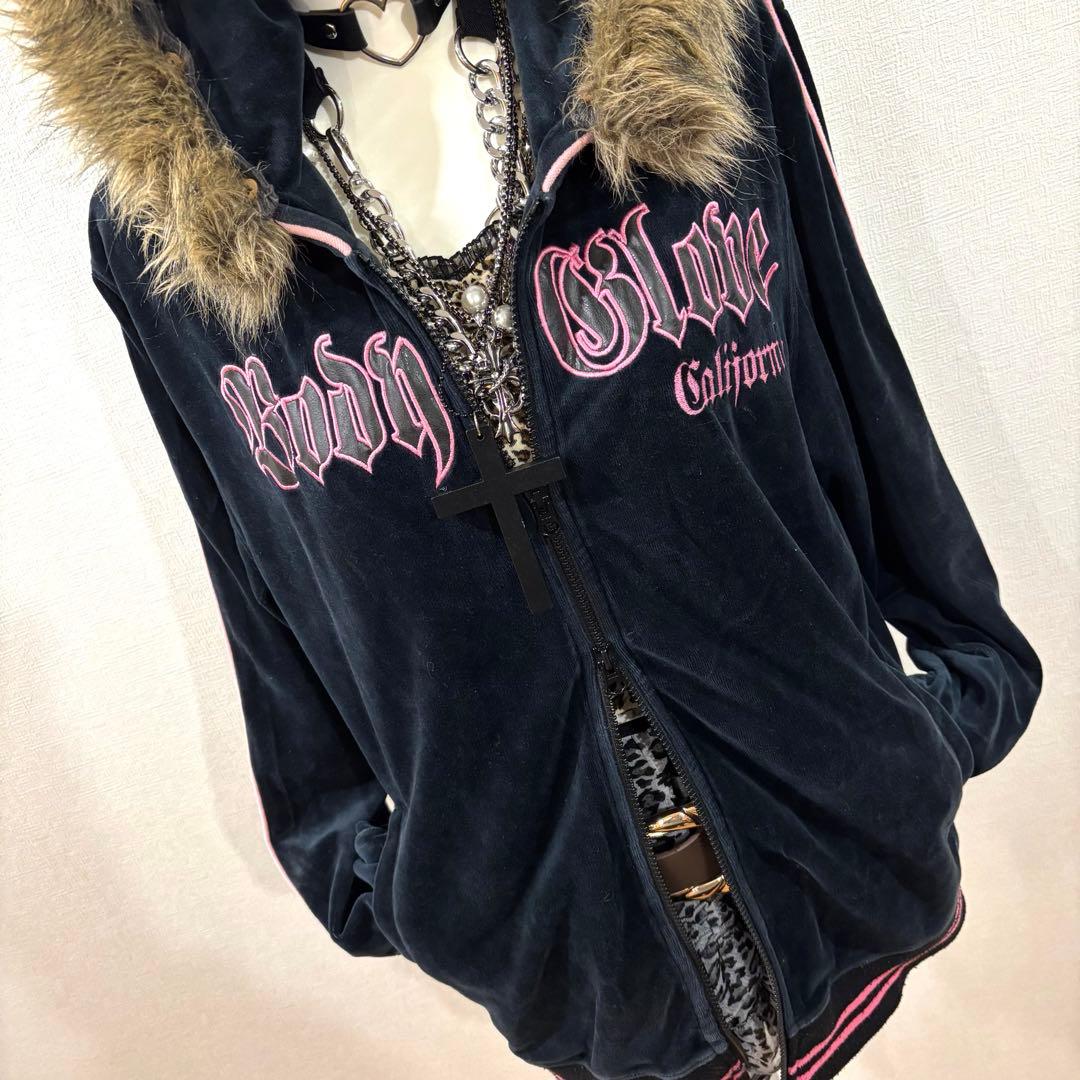 平成ギャル　ファーパーカー　y2k グランジ　姫ギャル　マクブリング　ベロア