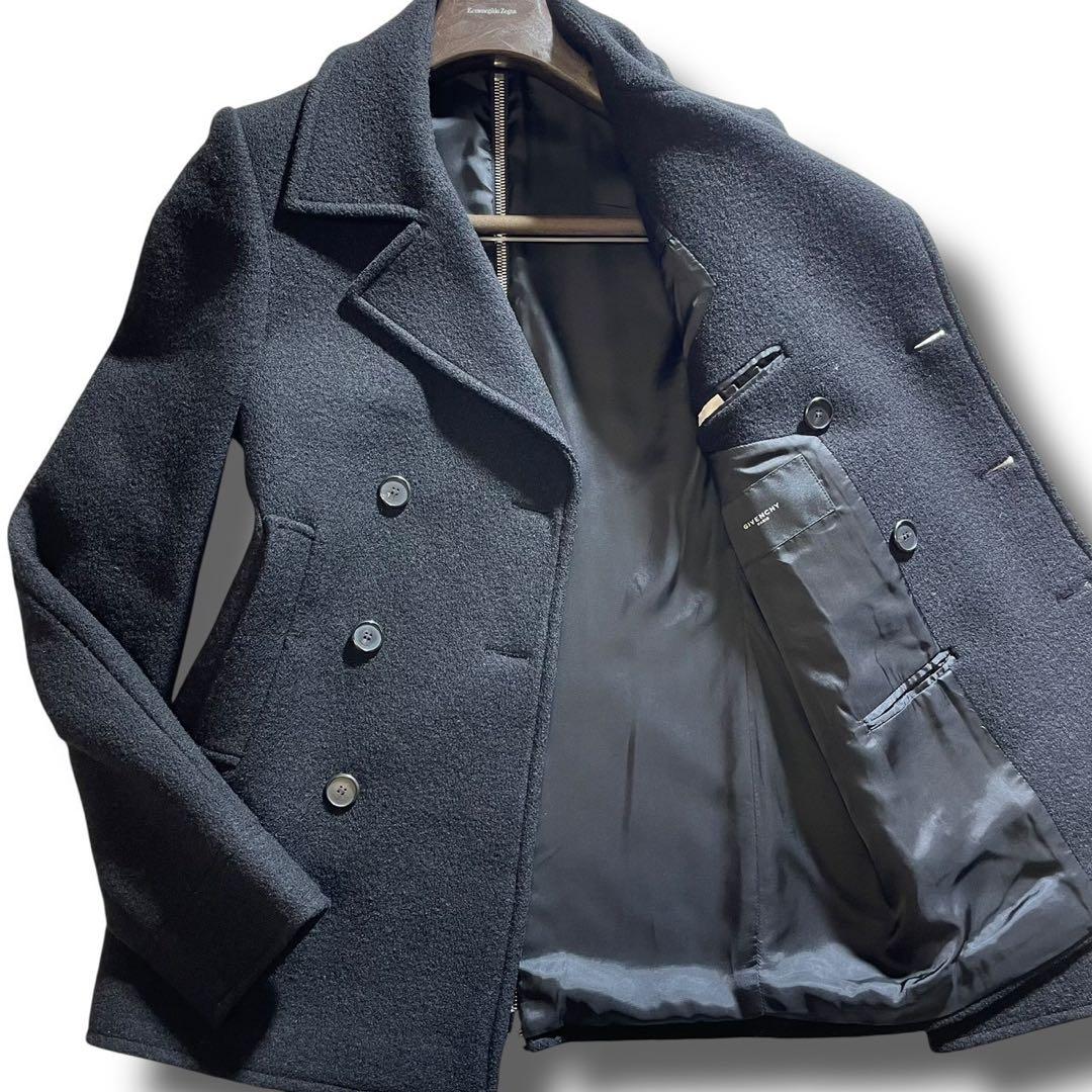 ✨️最上級/極美品✨️GIVENCHY ジバンシィ ピーコート 48 ブラック