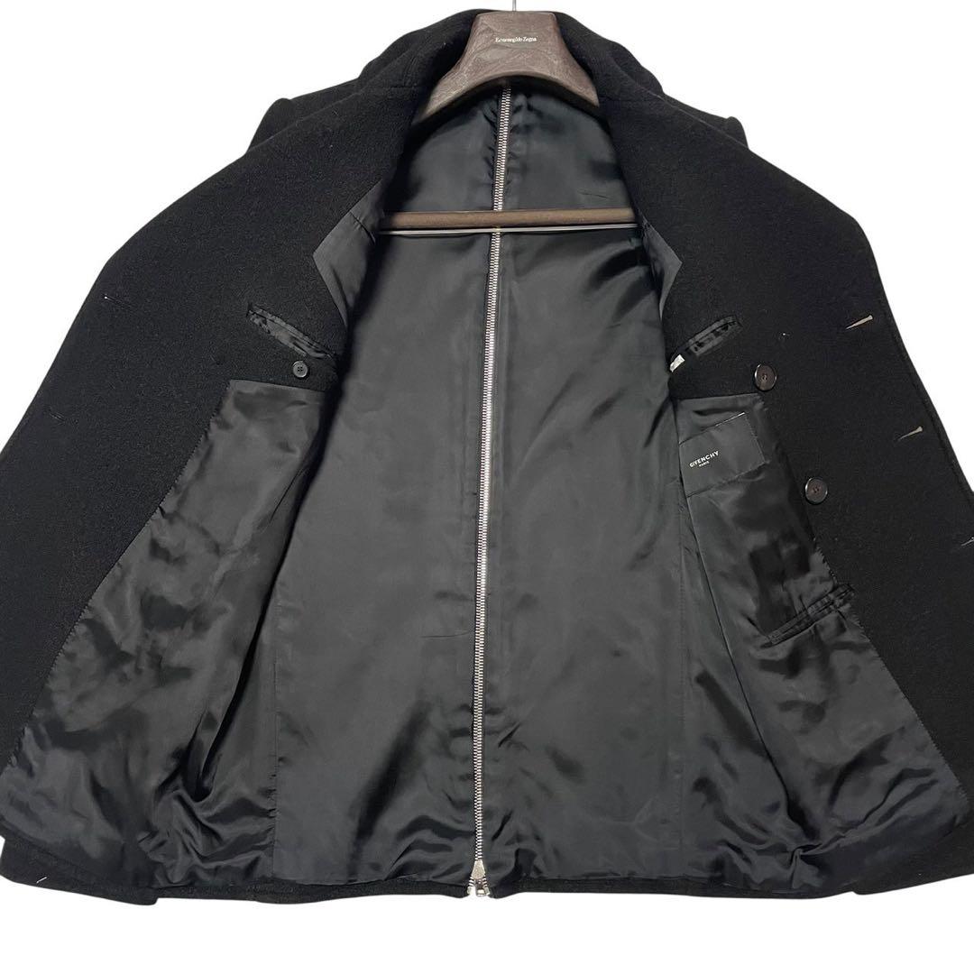 ✨️最上級/極美品✨️GIVENCHY ジバンシィ ピーコート 48 ブラック